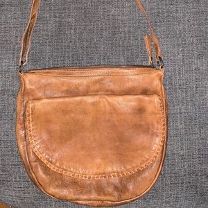 Latico Becca Crossbody/Shoulder Bag -Tan leather